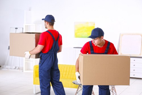 Moving truck for a residential move in Deptford