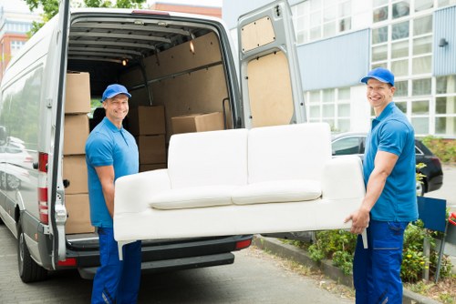 Local man with van removal service working in Deptford streets