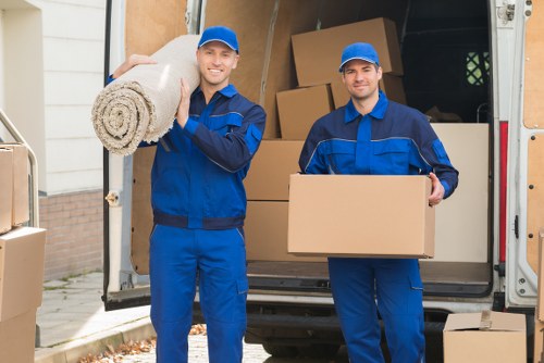 Man and van loading furniture in Deptford for a small home move