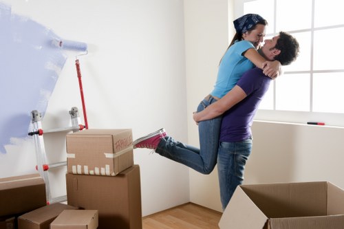 Moving day outside a Deptford flat with access considerations