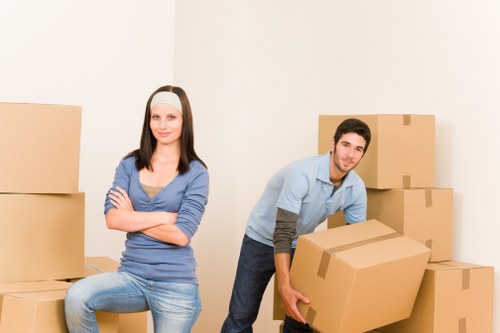 Local removals team handling a Deptford property move