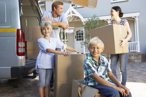 Local office movers handling furniture in Deptford