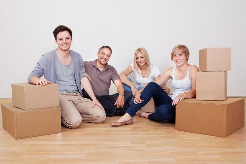 Moving boxes and furniture from a Deptford flat with cubic-yard pricing