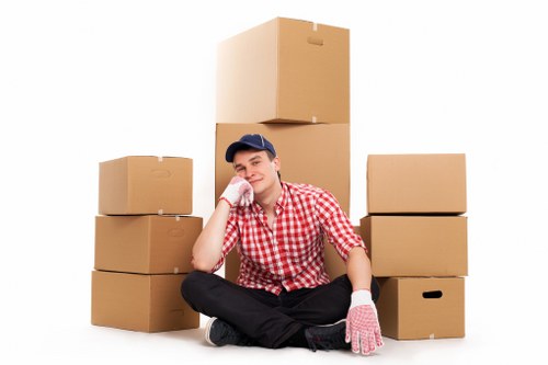 Commercial removals team supporting an office move in Deptford